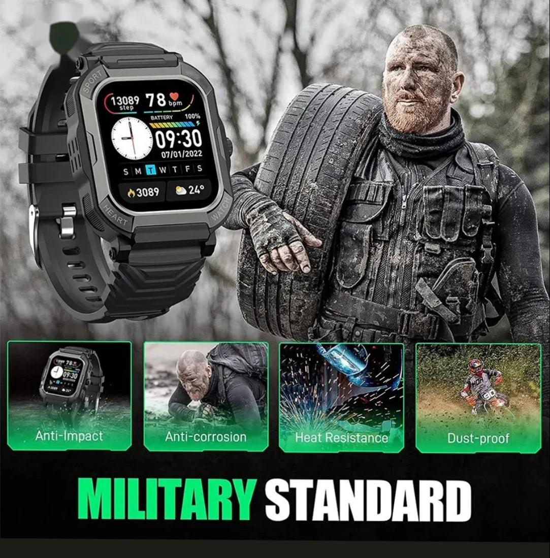 H30 Military Sports Smart Watch for Men Women