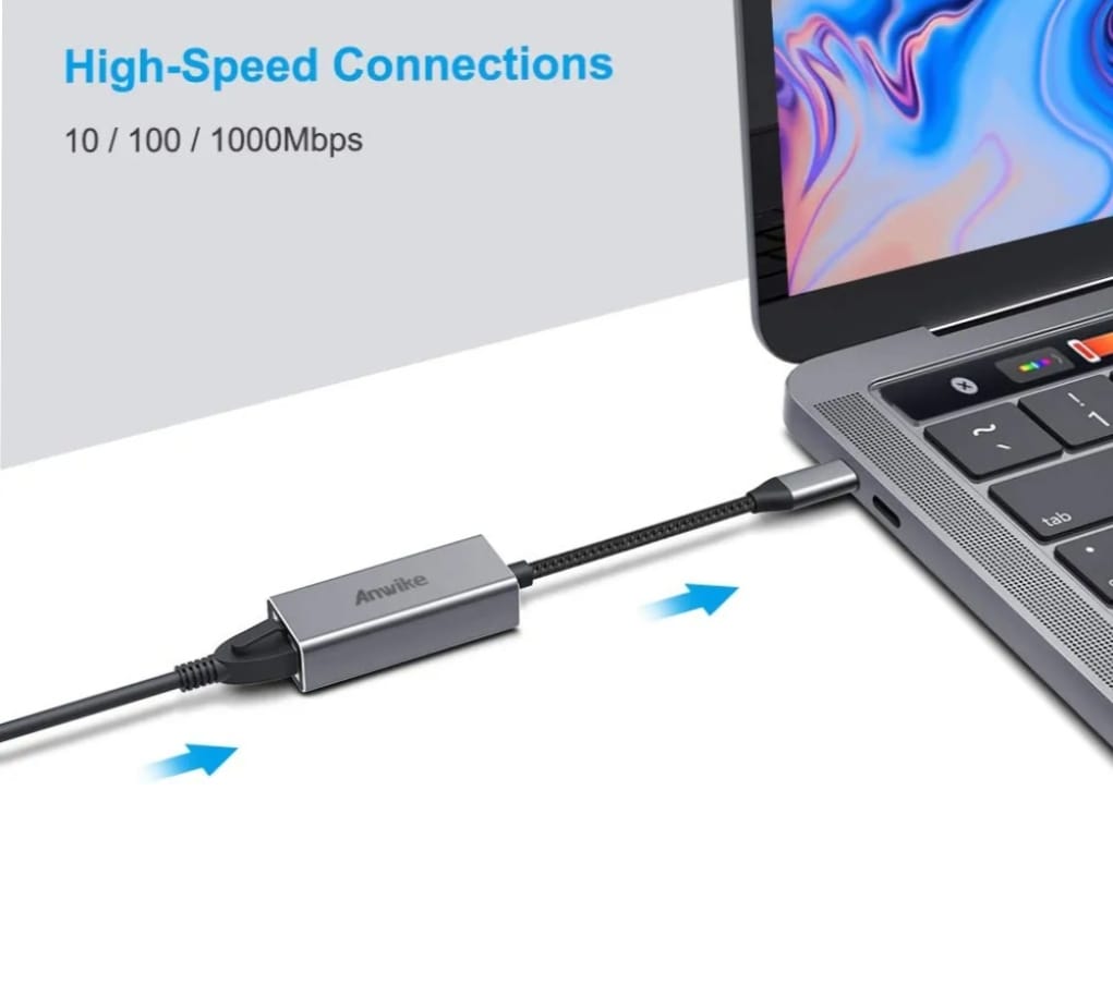 ANWIKE USB C to Ethernet Adapter
