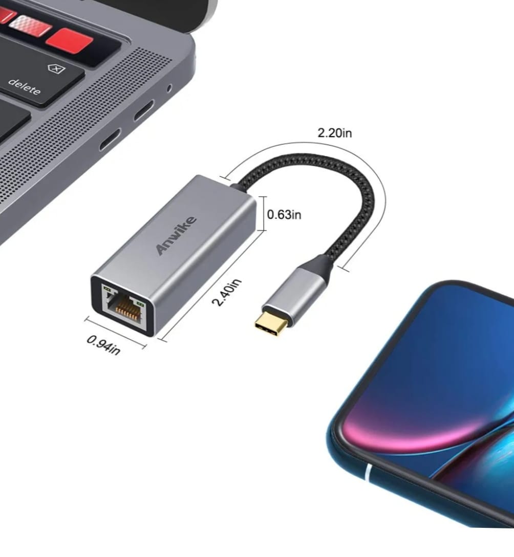 ANWIKE USB C to Ethernet Adapter
