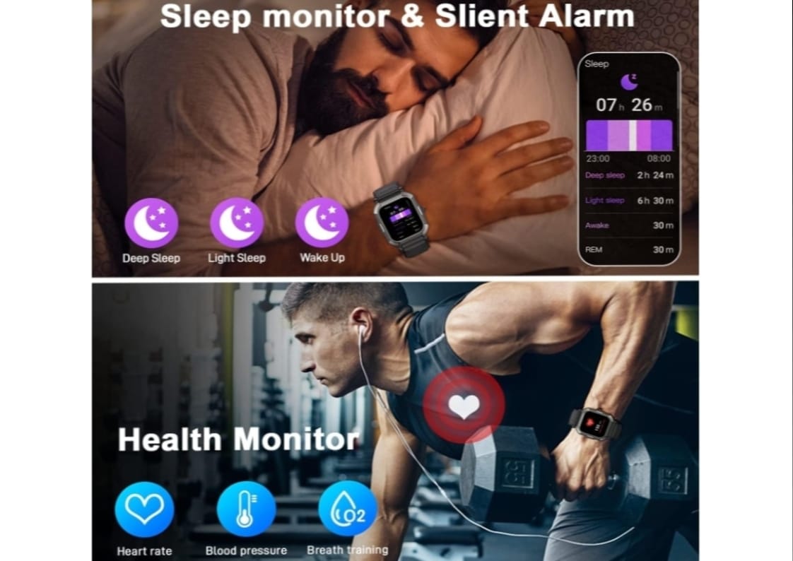 H30 Military Sports Smart Watch for Men Women