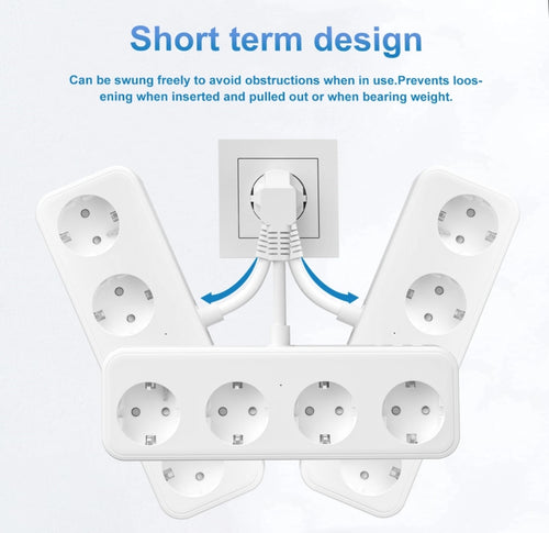 4 Bay Multi Socket 3 USB, 7-in-1 Socket Adapter