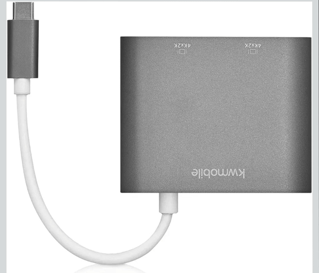 Kwmobile USB Type C Dual HDMI Adapter