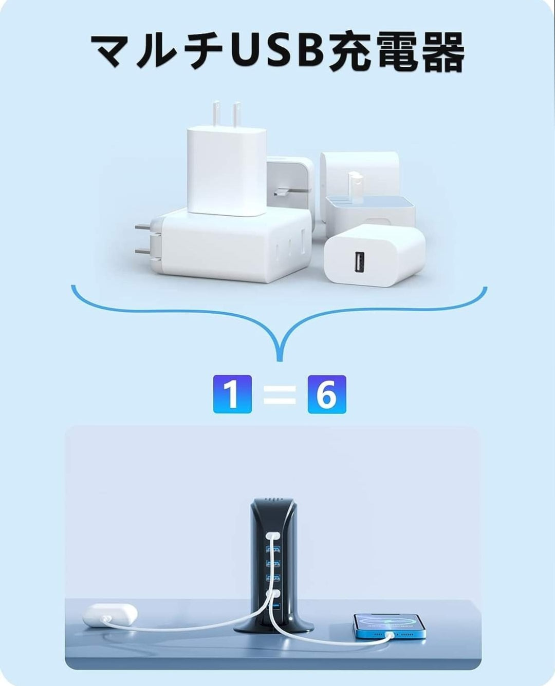 VHBW USB Outlet 50WUSB Charger