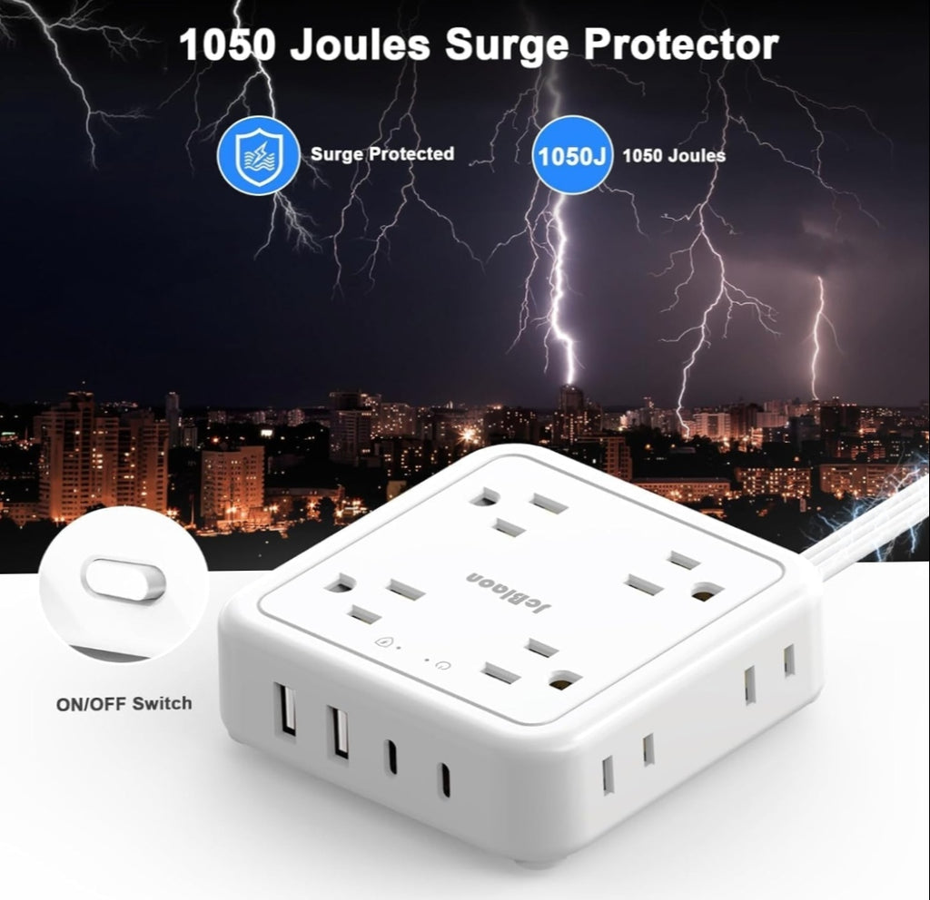 Jcblaon 12 in 1 Power Strip Surge Protector