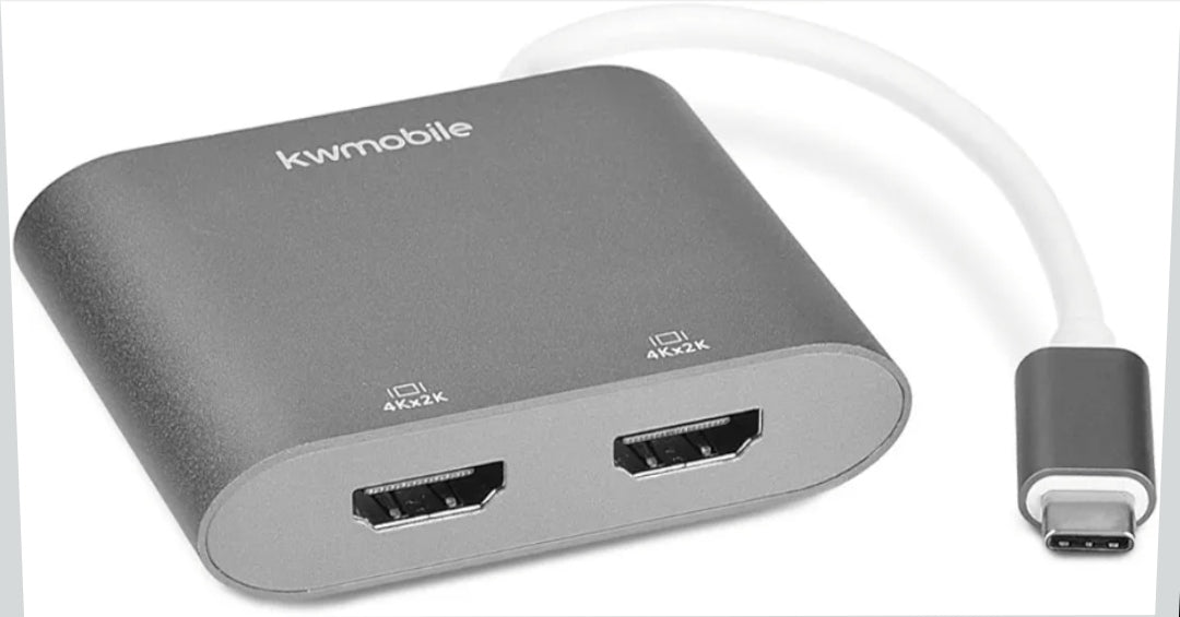 Kwmobile USB Type C Dual HDMI Adapter